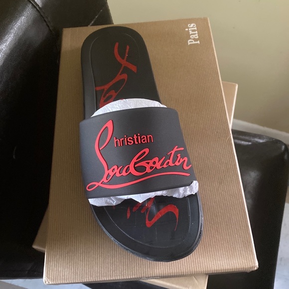 mens christian louboutin slides